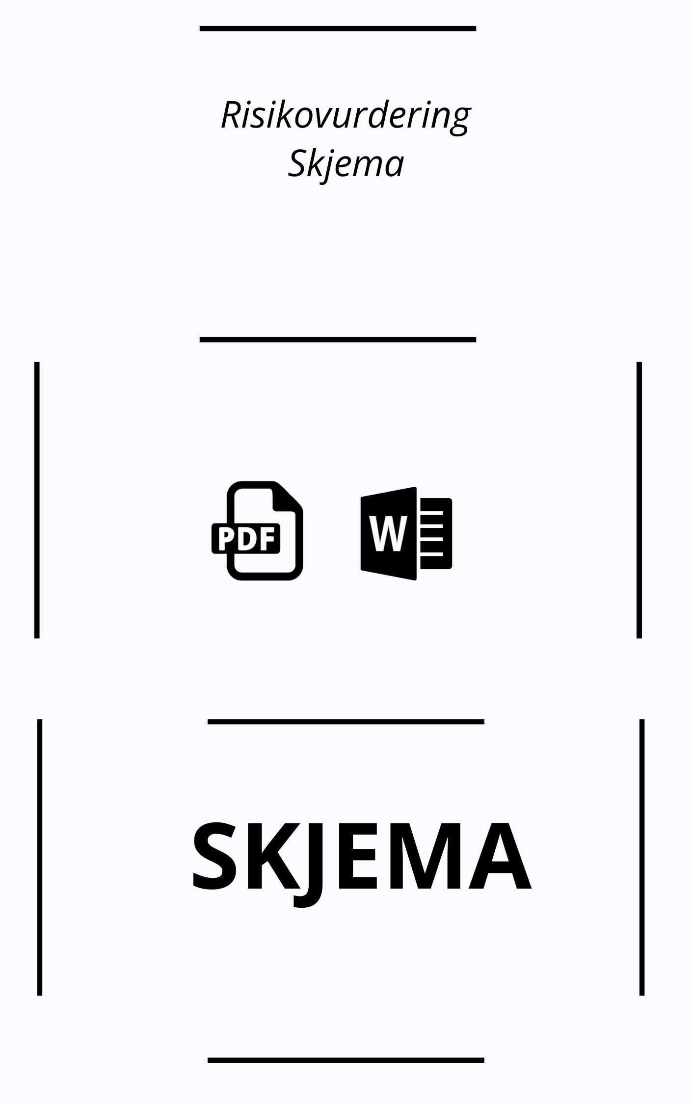 Risikovurdering Skjema - WORD PDF